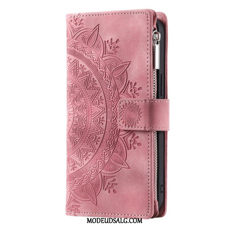 Læder Cover Xiaomi Redmi Note 13 5g Telefon Etui Mandala Stroppung