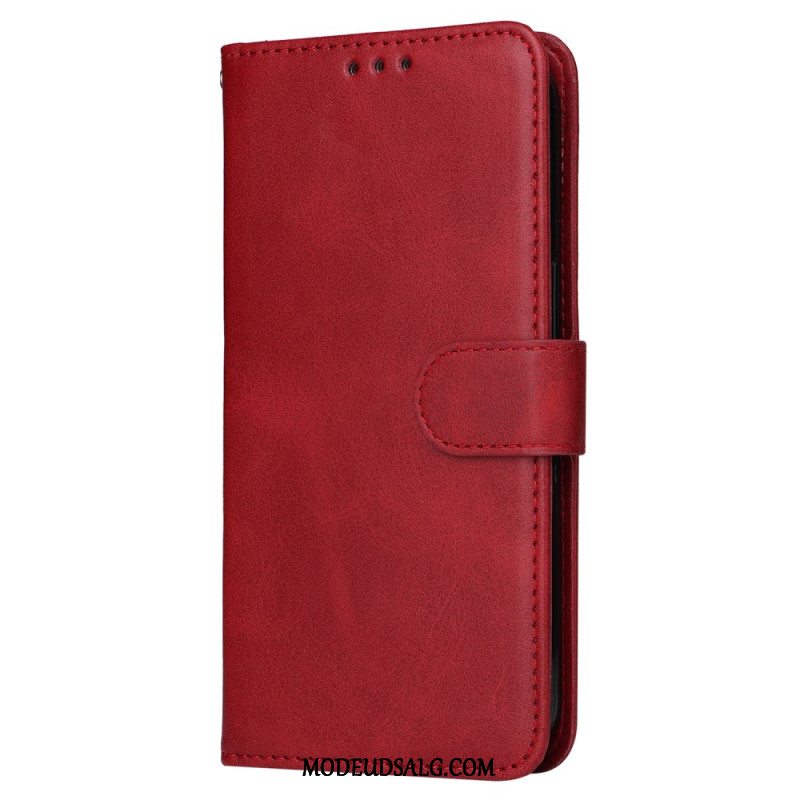 Læder Cover Xiaomi Redmi Note 13 Pro 4g Telefon Etui Læderrem Stil