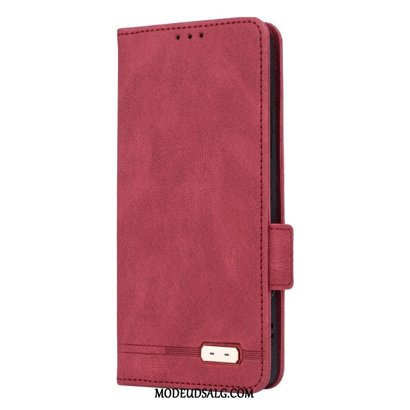 Læder Cover Xiaomi Redmi Note 13 Pro 4g Telefon Etui Retro Design