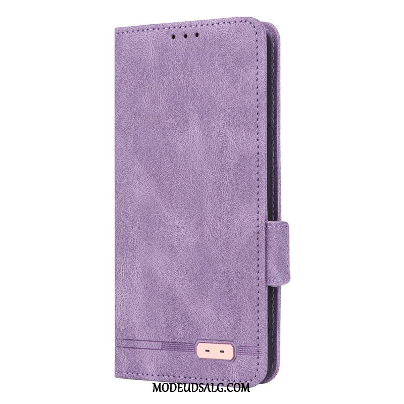 Læder Cover Xiaomi Redmi Note 13 Pro 4g Telefon Etui Retro Design