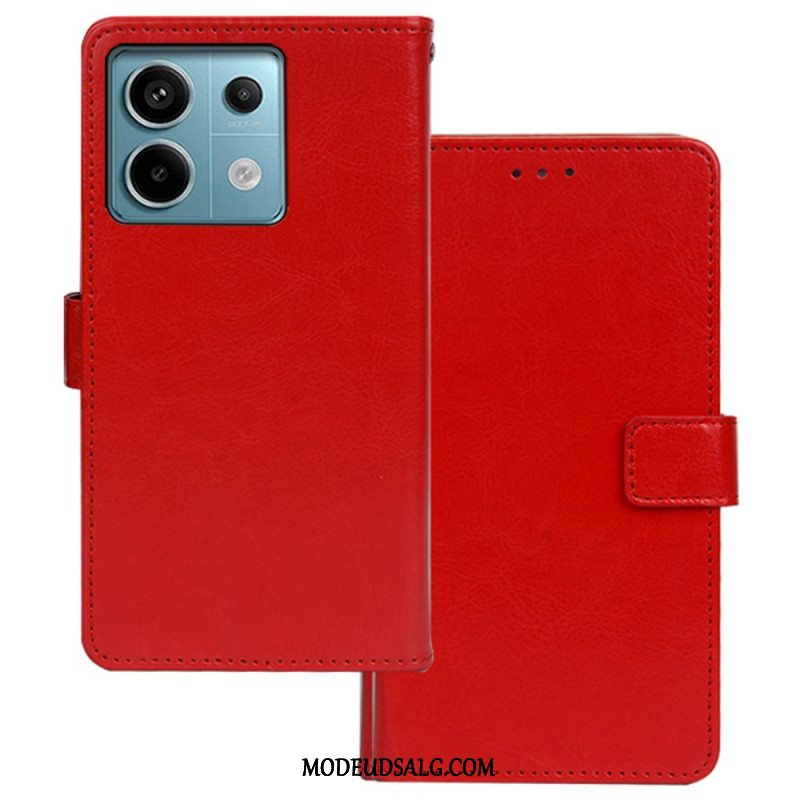 Læder Cover Xiaomi Redmi Note 13 Pro 5g Kunstlæder Idewei