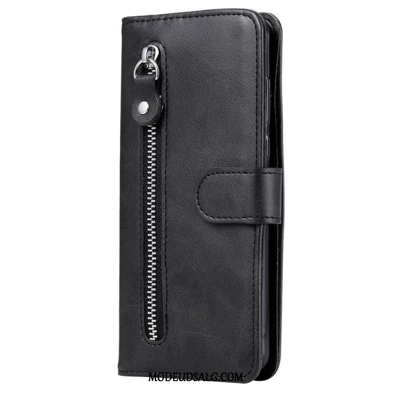 Læder Cover Xiaomi Redmi Note 13 Pro 5g Telefon Etui Forreste Møntpung