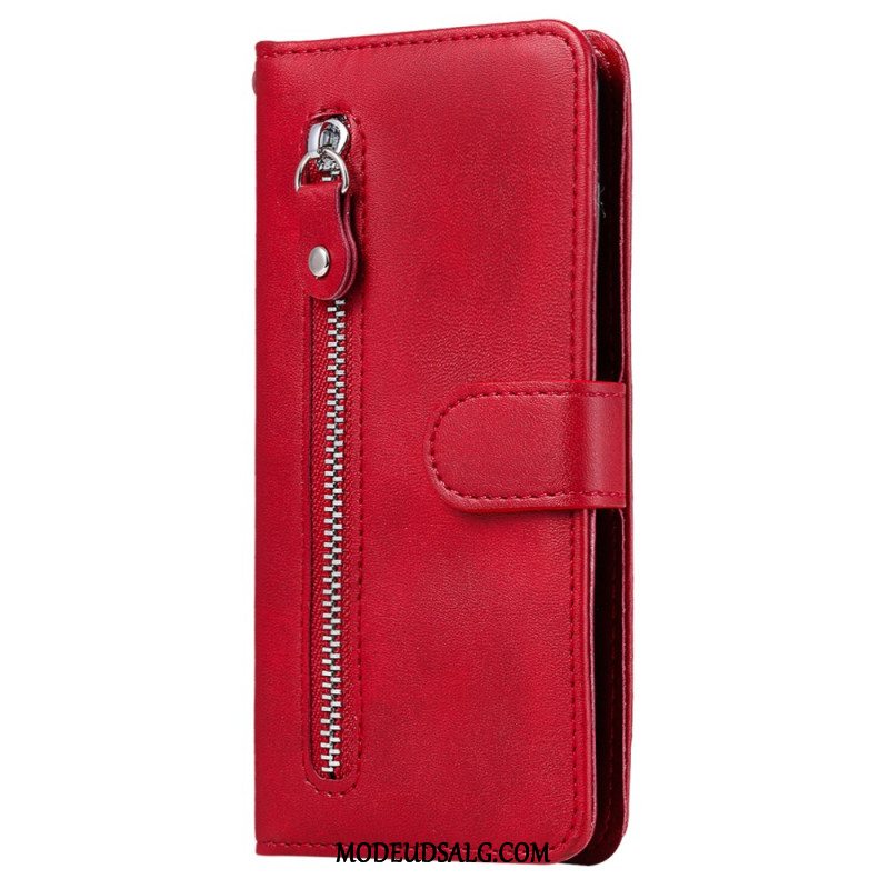 Læder Cover Xiaomi Redmi Note 13 Pro 5g Telefon Etui Forreste Møntpung