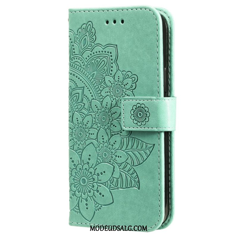 Læder Cover Xiaomi Redmi Note 13 Pro 5g Telefon Etui Mandala Med Snor