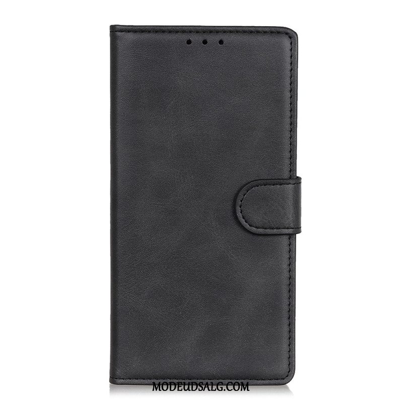 Læder Cover Xiaomi Redmi Note 13 Pro 5g Telefon Etui Mat Kunstlæder