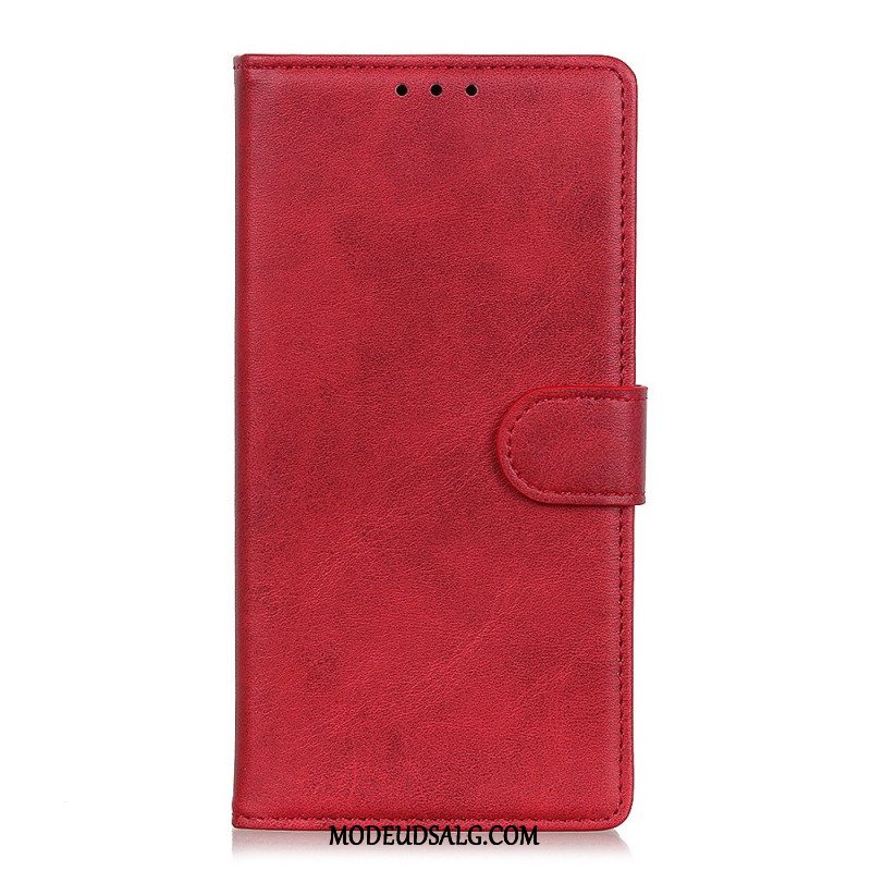 Læder Cover Xiaomi Redmi Note 13 Pro 5g Telefon Etui Mat Kunstlæder