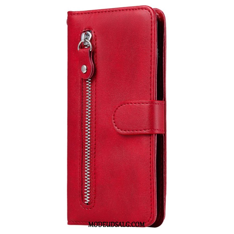 Læder Cover Xiaomi Redmi Note 13 Pro Plus 5g Telefon Etui Forreste Møntpung