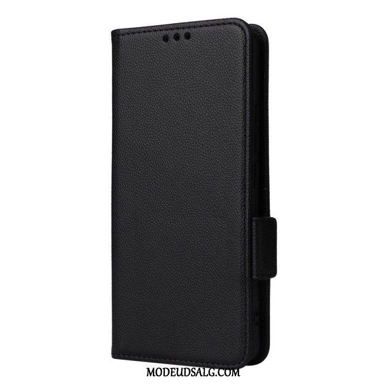 Læder Cover Xiaomi Redmi Note 13 Pro Plus 5g Ultratynd Med Rem