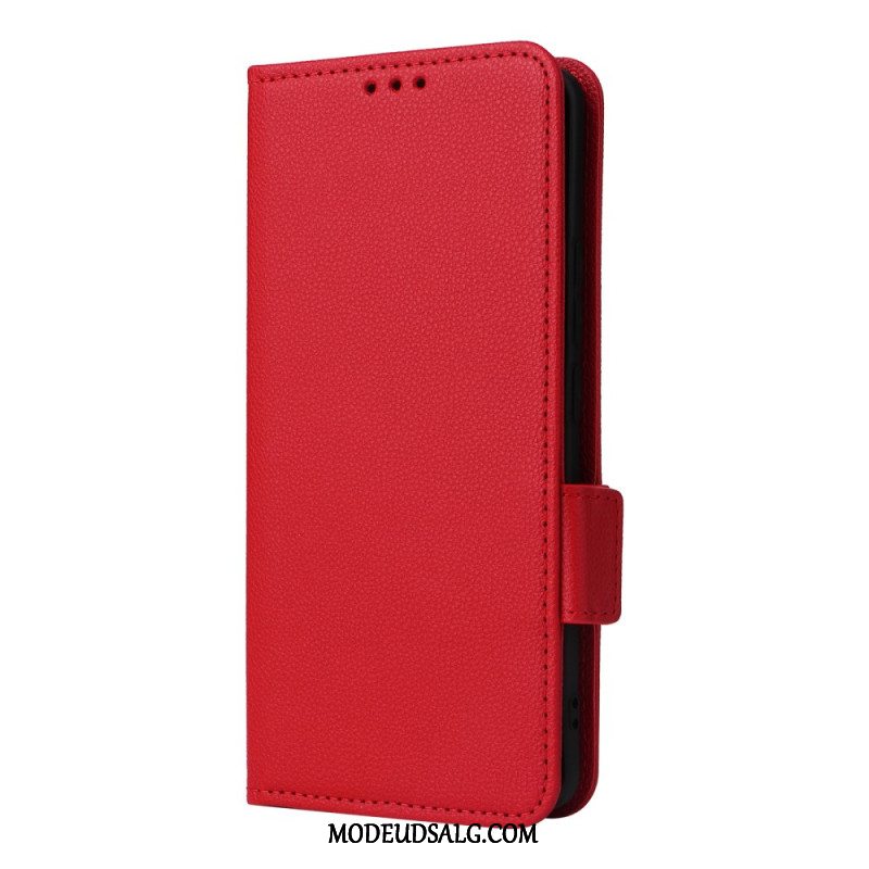 Læder Cover Xiaomi Redmi Note 13 Pro Plus 5g Ultratynd Med Rem