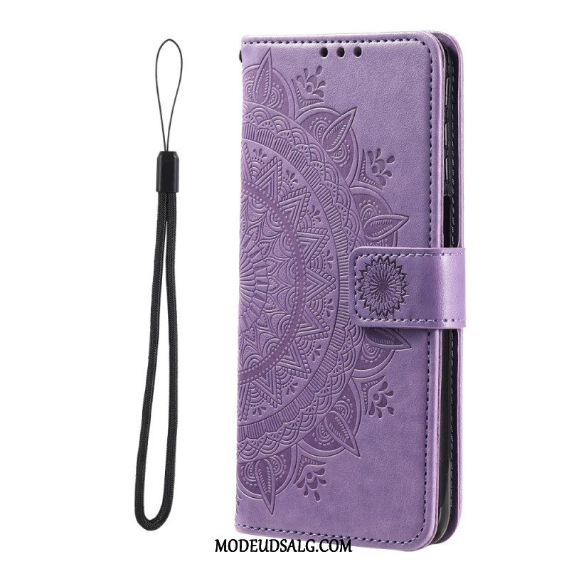 Læder Cover iPhone 16 Plus Telefon Etui Mandala Søn