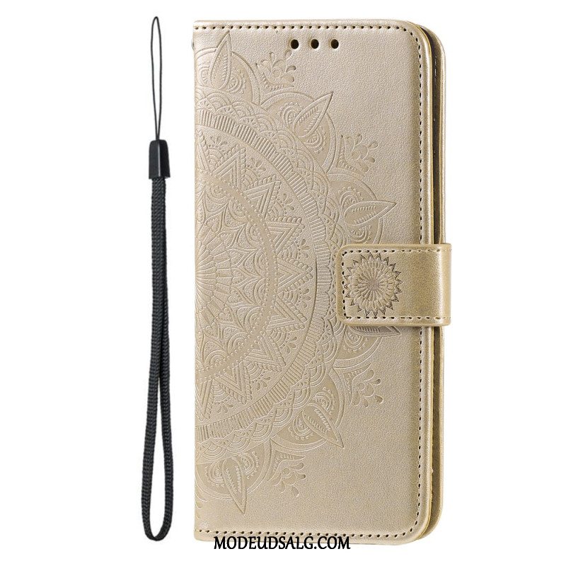 Læder Cover iPhone 16 Plus Telefon Etui Mandala Søn