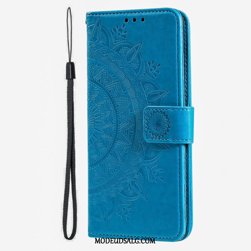 Læder Cover iPhone 16 Plus Telefon Etui Mandala Søn