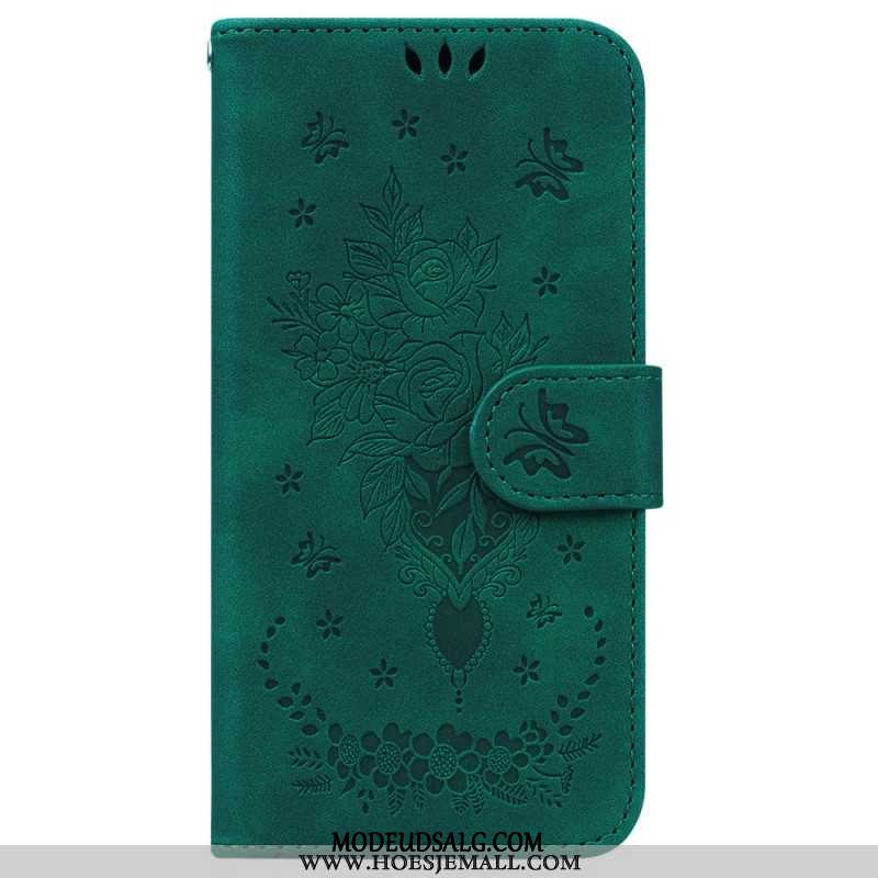 Læder Cover iPhone 16 Pro Max Telefon Etui Floralie