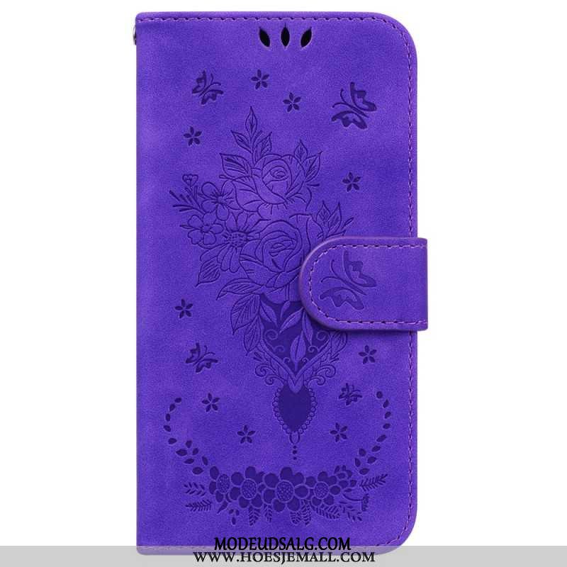 Læder Cover iPhone 16 Pro Max Telefon Etui Floralie