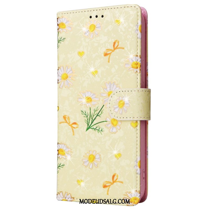 Læder Cover iPhone 16 Pro Max Telefon Etui Floralies Rfid-blokering