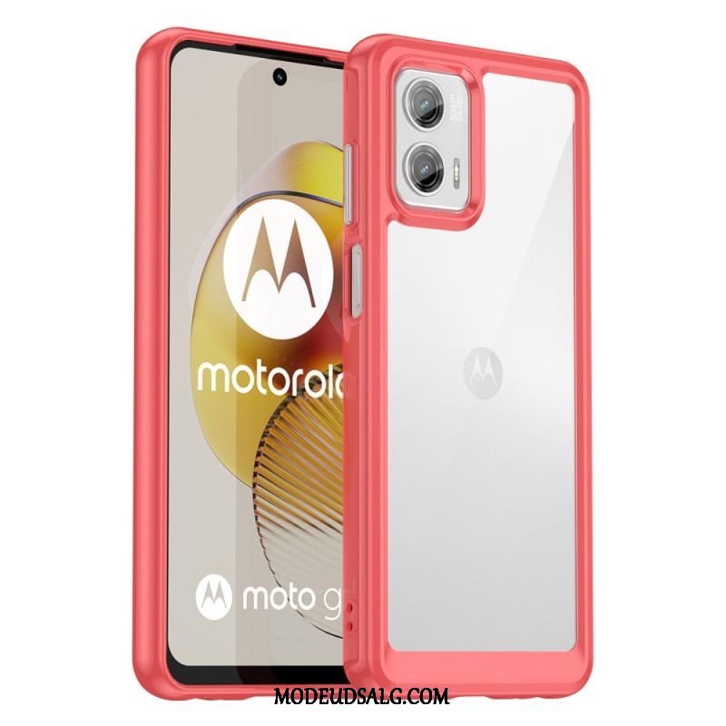 Mobilcover Moto G73 5G Gennemsigtig Hybrid