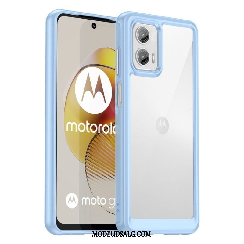 Mobilcover Moto G73 5G Gennemsigtig Hybrid