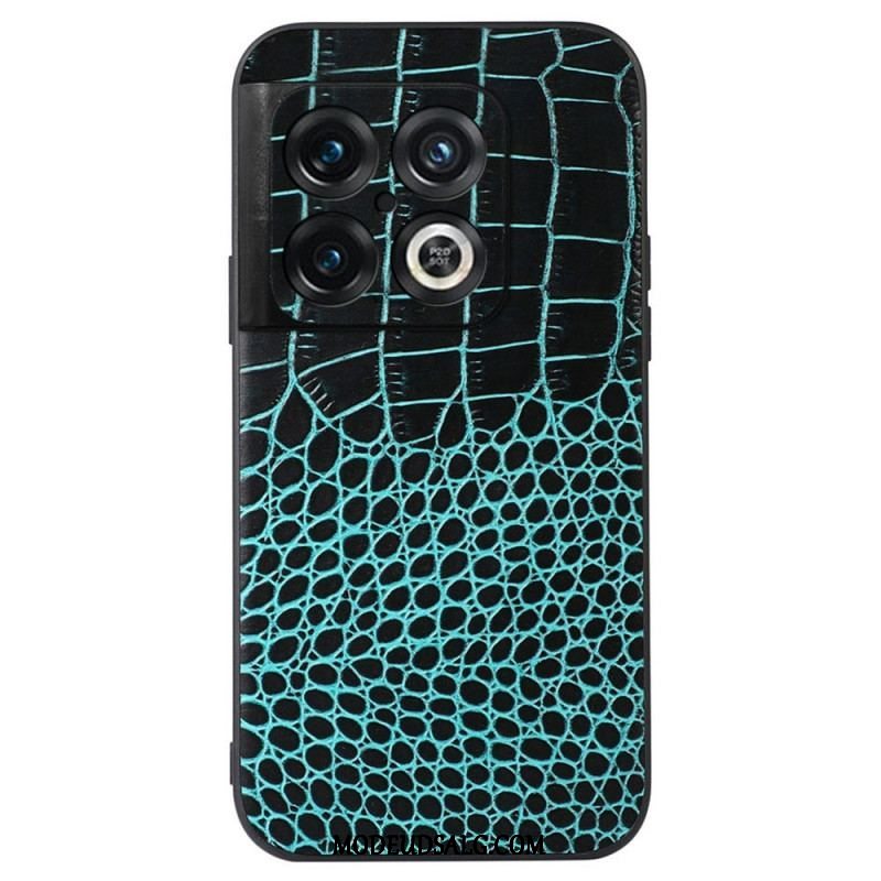 Mobilcover OnePlus 10 Pro 5G Ægte Crocodile Texture Læder