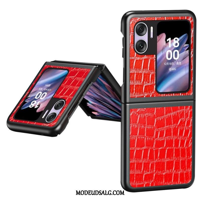 Mobilcover Oppo Find N2 Flip Flip Cover Krokodille Tekstur