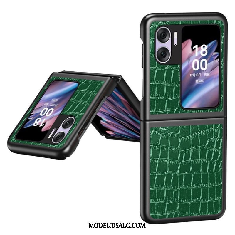 Mobilcover Oppo Find N2 Flip Flip Cover Krokodille Tekstur