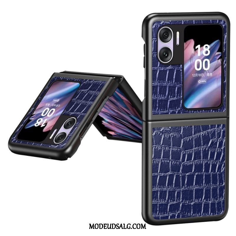 Mobilcover Oppo Find N2 Flip Flip Cover Krokodille Tekstur