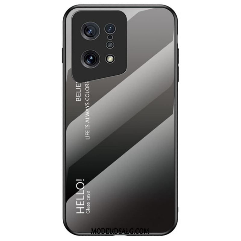 Mobilcover Oppo Find X5 Hærdet Glas Hej