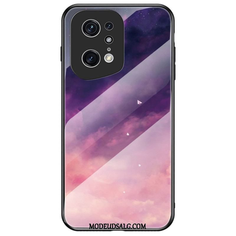 Mobilcover Oppo Find X5 Pro Marmor Hærdet Glas