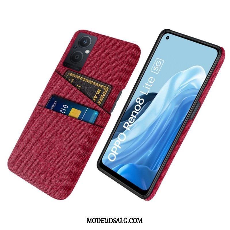 Mobilcover Oppo Reno 8 Lite Kortholder Klud