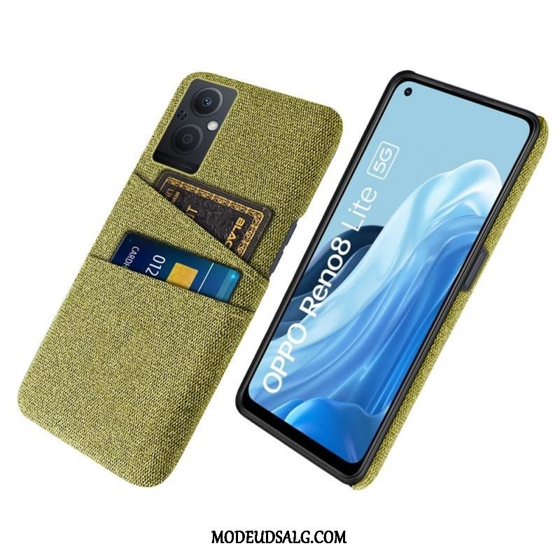 Mobilcover Oppo Reno 8 Lite Kortholder Klud