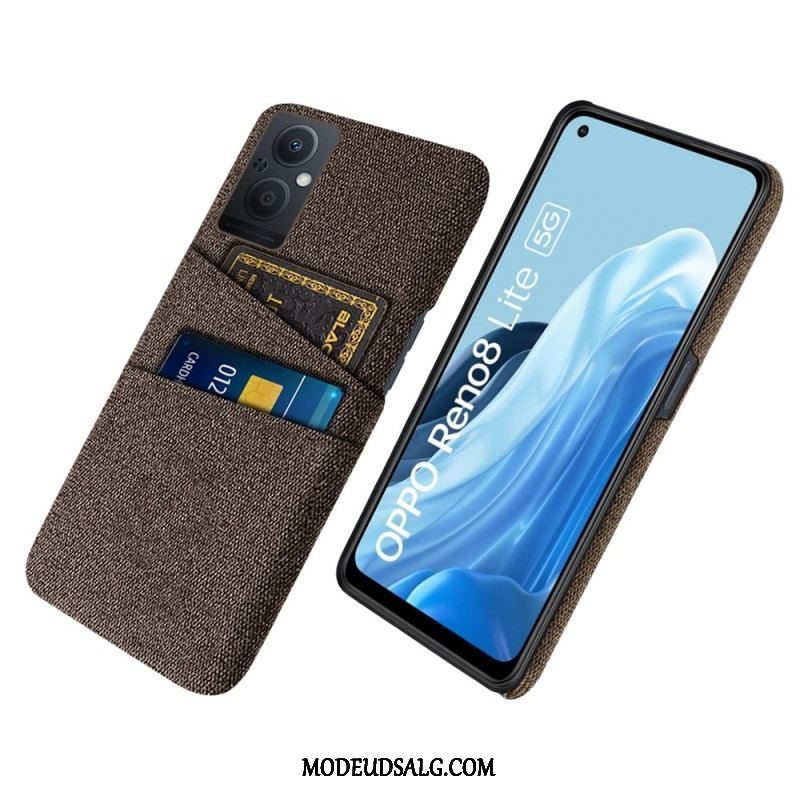 Mobilcover Oppo Reno 8 Lite Kortholder Klud