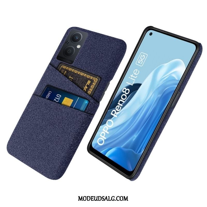 Mobilcover Oppo Reno 8 Lite Kortholder Klud