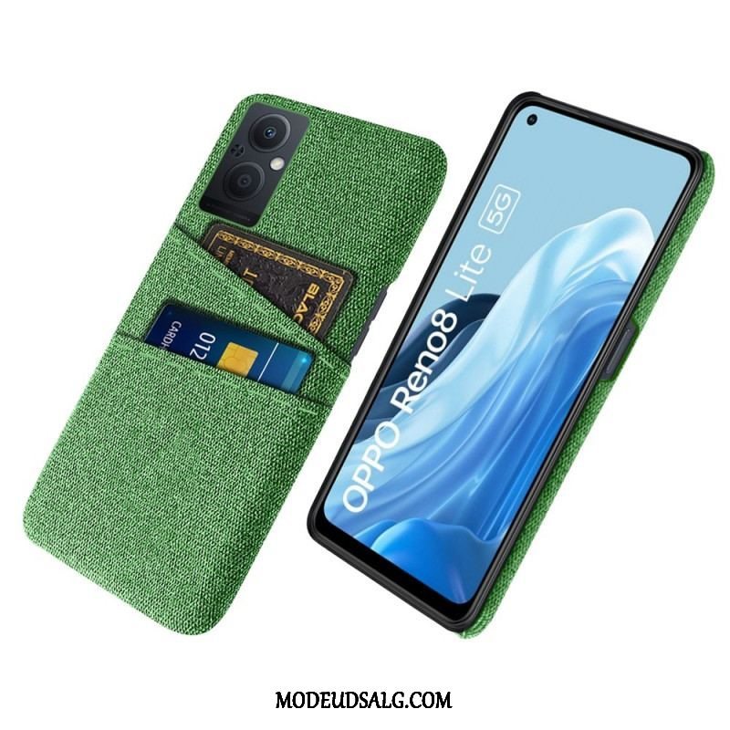 Mobilcover Oppo Reno 8 Lite Kortholder Klud