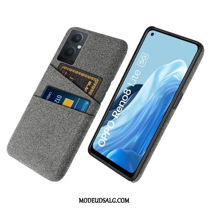 Mobilcover Oppo Reno 8 Lite Kortholder Klud