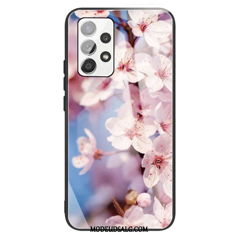 Mobilcover Samsung Galaxy A13 Hærdet Glas Blomster