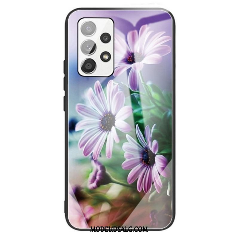 Mobilcover Samsung Galaxy A13 Hærdet Glas Blomster