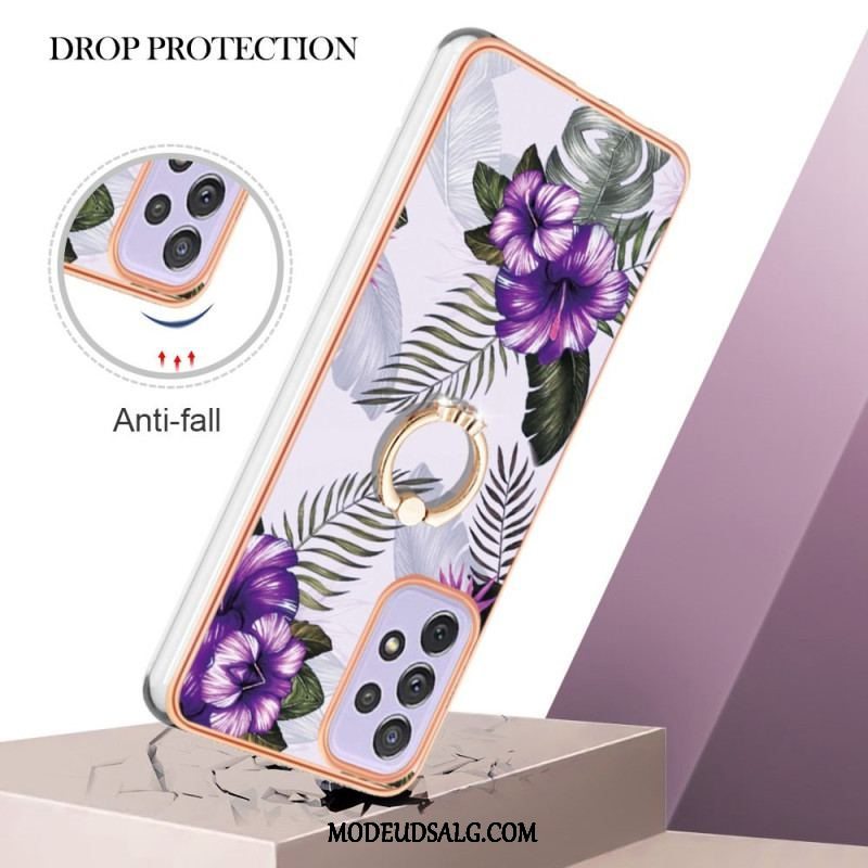 Mobilcover Samsung Galaxy A13 Ring-bracket Blomster