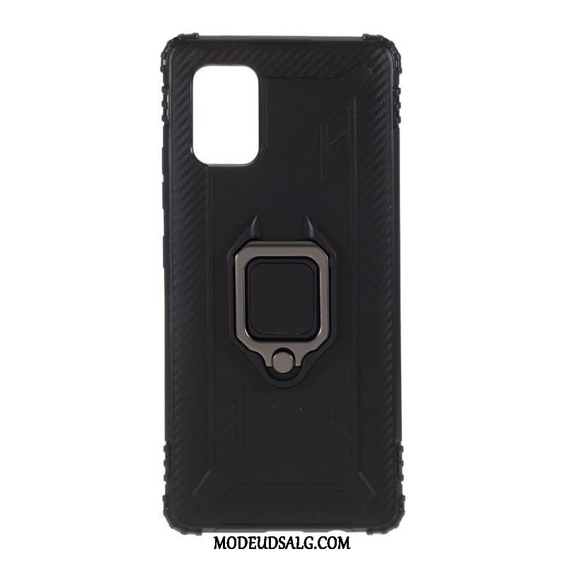 Mobilcover Samsung Galaxy A51 5G Ring Og Kulfiber