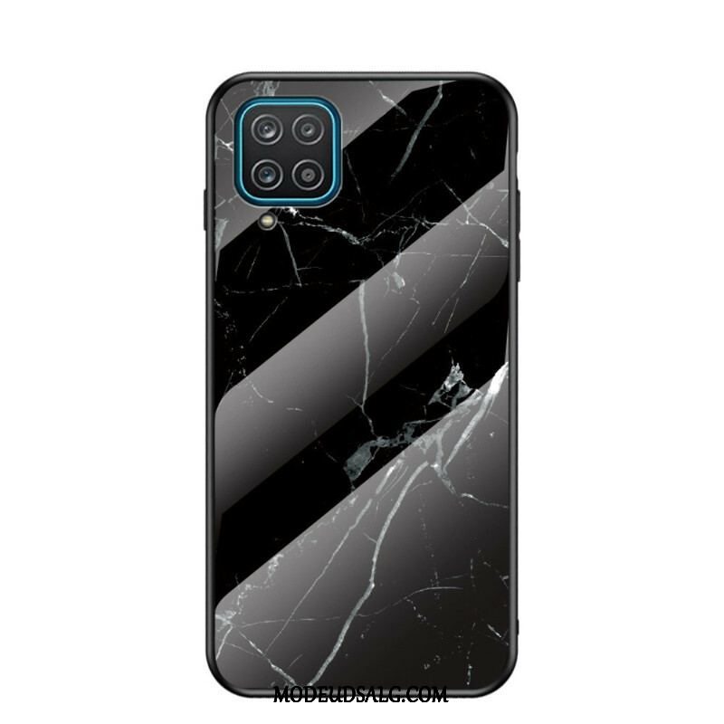 Mobilcover Samsung Galaxy M12 / A12 Premium Farve Hærdet Glas