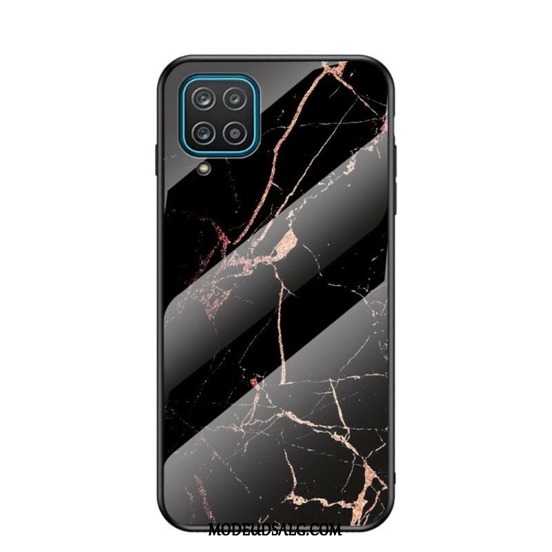 Mobilcover Samsung Galaxy M12 / A12 Premium Farve Hærdet Glas