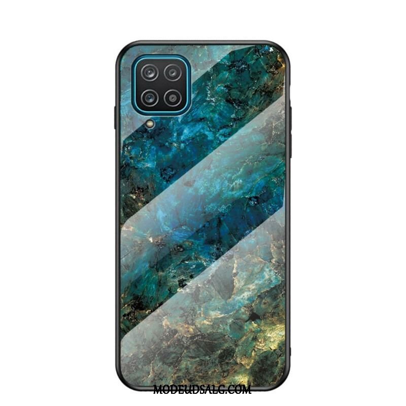 Mobilcover Samsung Galaxy M12 / A12 Premium Farve Hærdet Glas