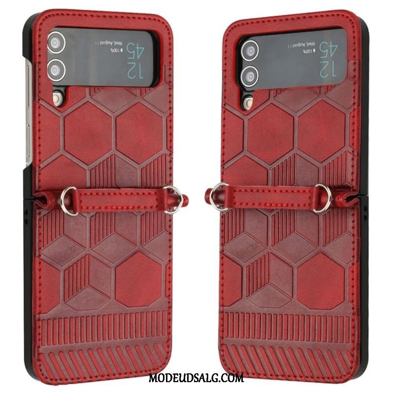 Mobilcover Samsung Galaxy Z Flip 4 Flip Cover Fodbold Design