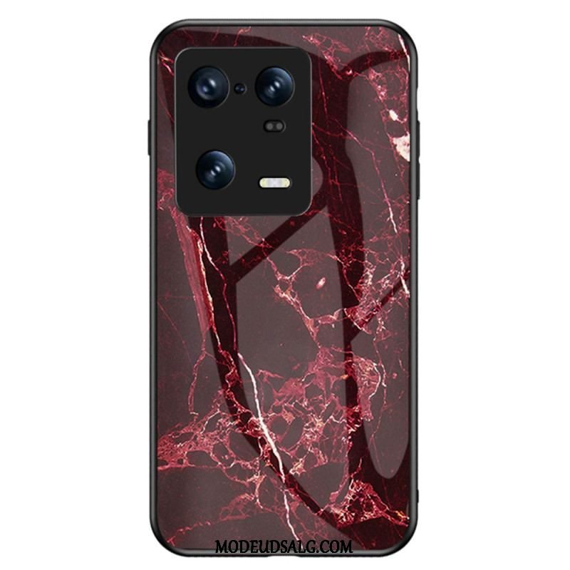 Mobilcover Xiaomi 13 Pro Marmor Hærdet Glas