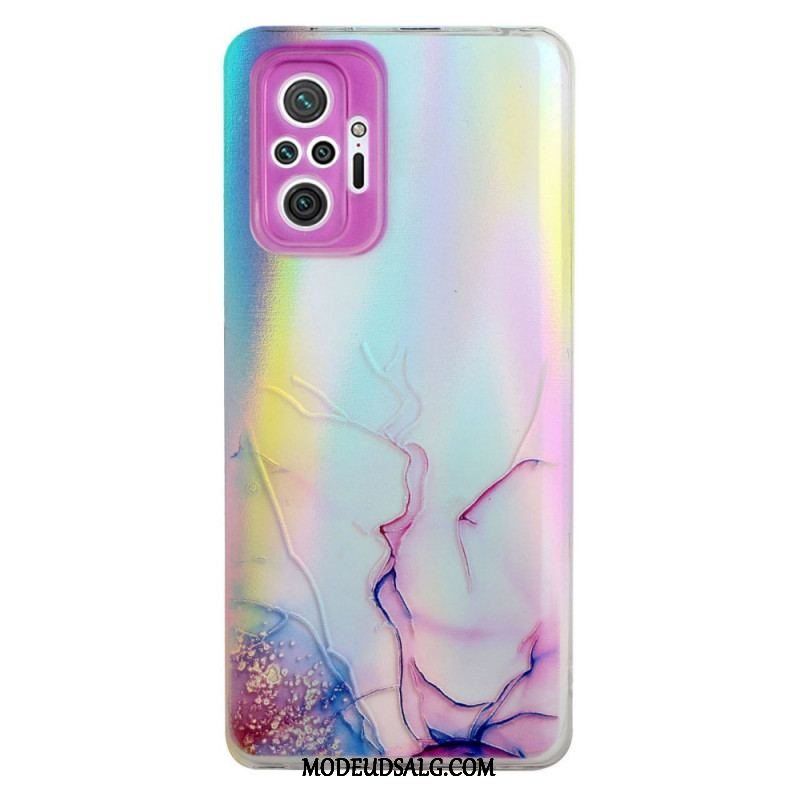 Mobilcover Xiaomi Redmi Note 10 Pro Laser Effekt Marmor