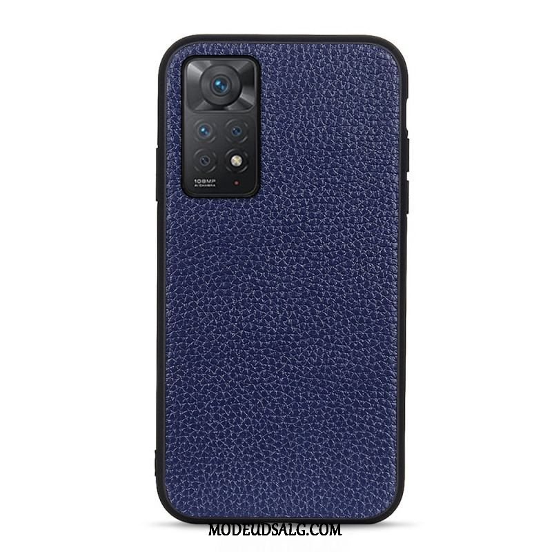 Mobilcover Xiaomi Redmi Note 11 Pro / 11 Pro 5G Ægte Litchi Læder