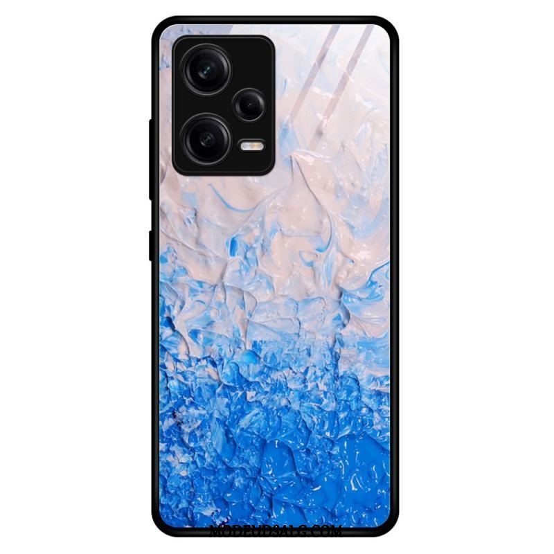 Mobilcover Xiaomi Redmi Note 12 Pro Marmorfarver Hærdet Glas