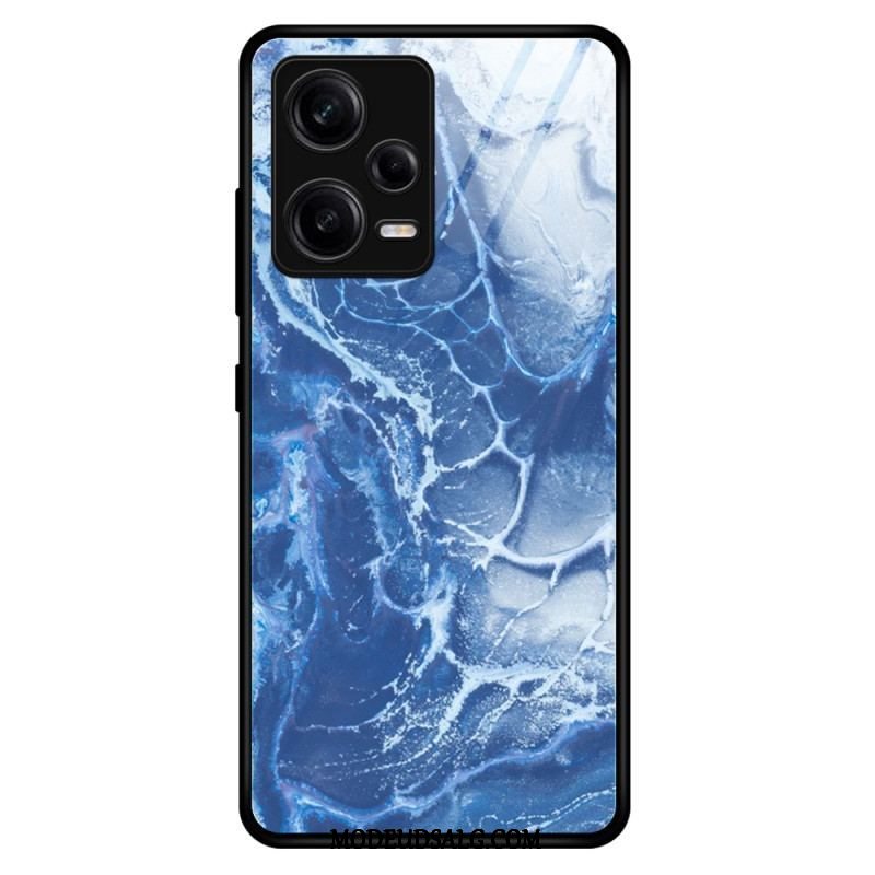 Mobilcover Xiaomi Redmi Note 12 Pro Marmorfarver Hærdet Glas