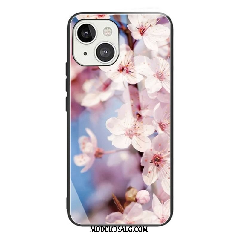 Mobilcover iPhone 13 Mini Realistiske Hærdet Glas Blomster