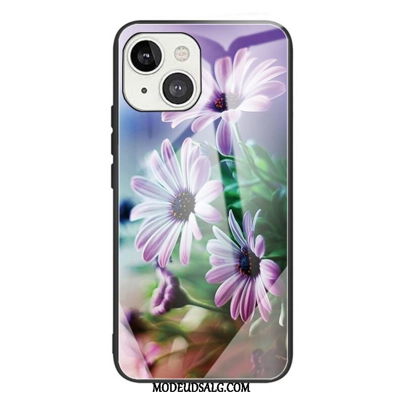 Mobilcover iPhone 13 Mini Realistiske Hærdet Glas Blomster