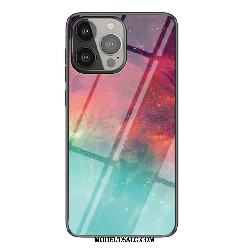 Mobilcover iPhone 13 Pro Stjernehimmel Hærdet Glas