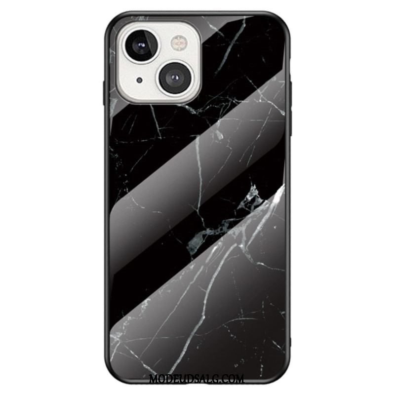 Mobilcover iPhone 14 Marmor Hærdet Glas